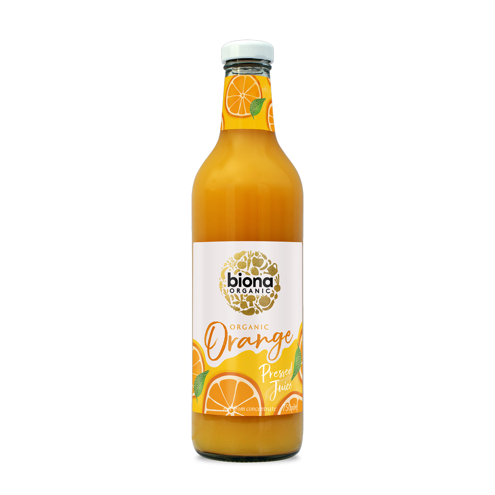 Biona Organic Orange Juice - Pressed 6 x 750ml