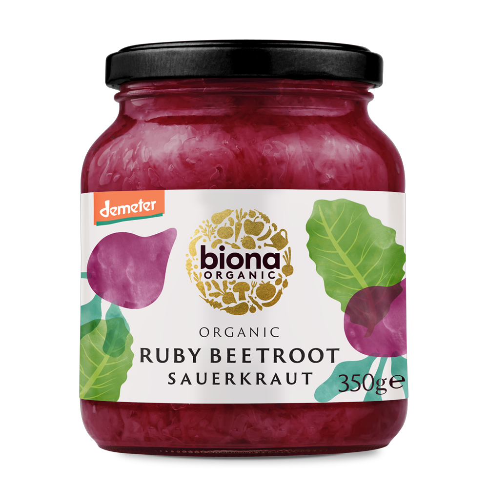 Biona Organic Sauerkraut Ruby Beetroot 350g