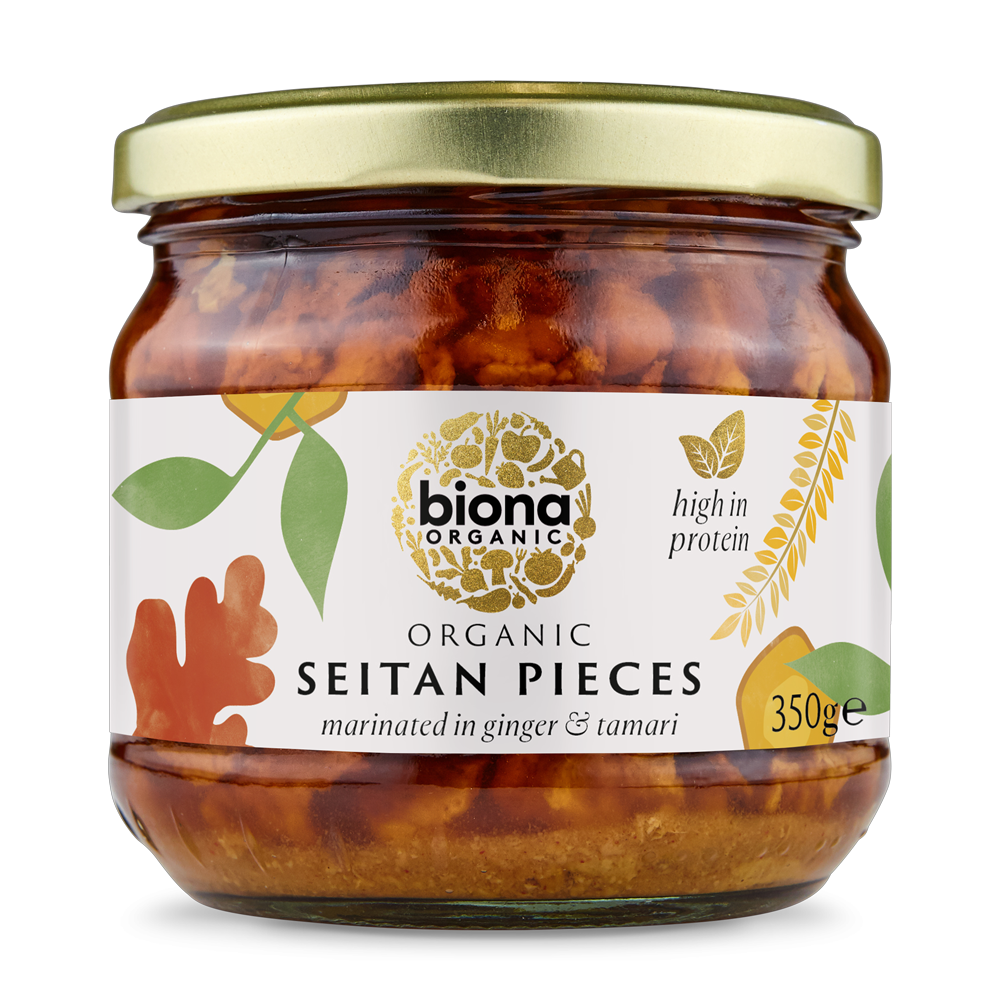 Biona Organic Seitan with Soya sauce & Ginger 350g