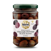 Biona Organic Pitted Black Olives in Brine 280g