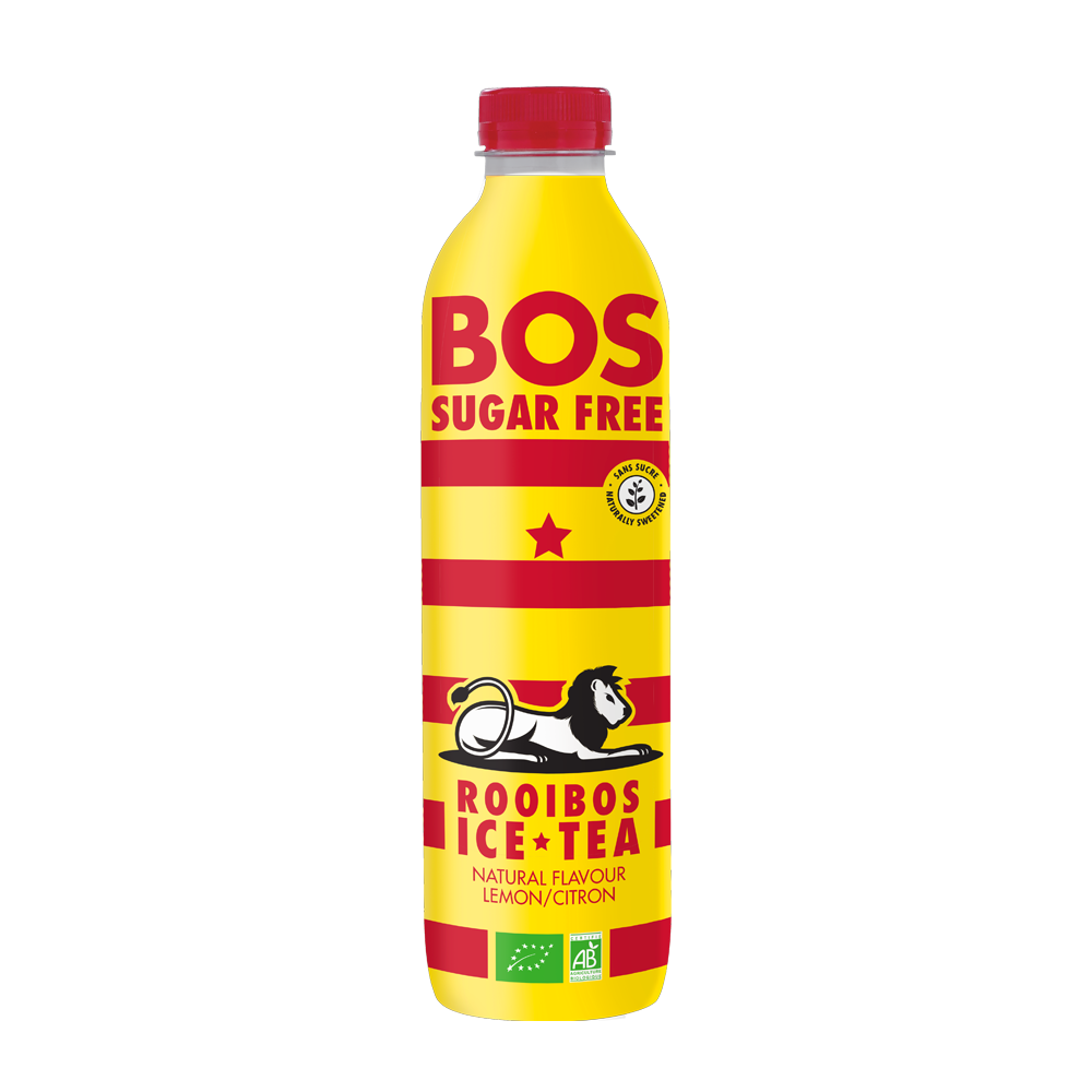 BOS Ice Tea Sugar Free Lemon 6 x 1 Litre
