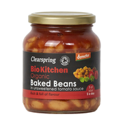 Clearspring Demeter Organic Baked Beans Unsweetened Tomato Sauce (350g)