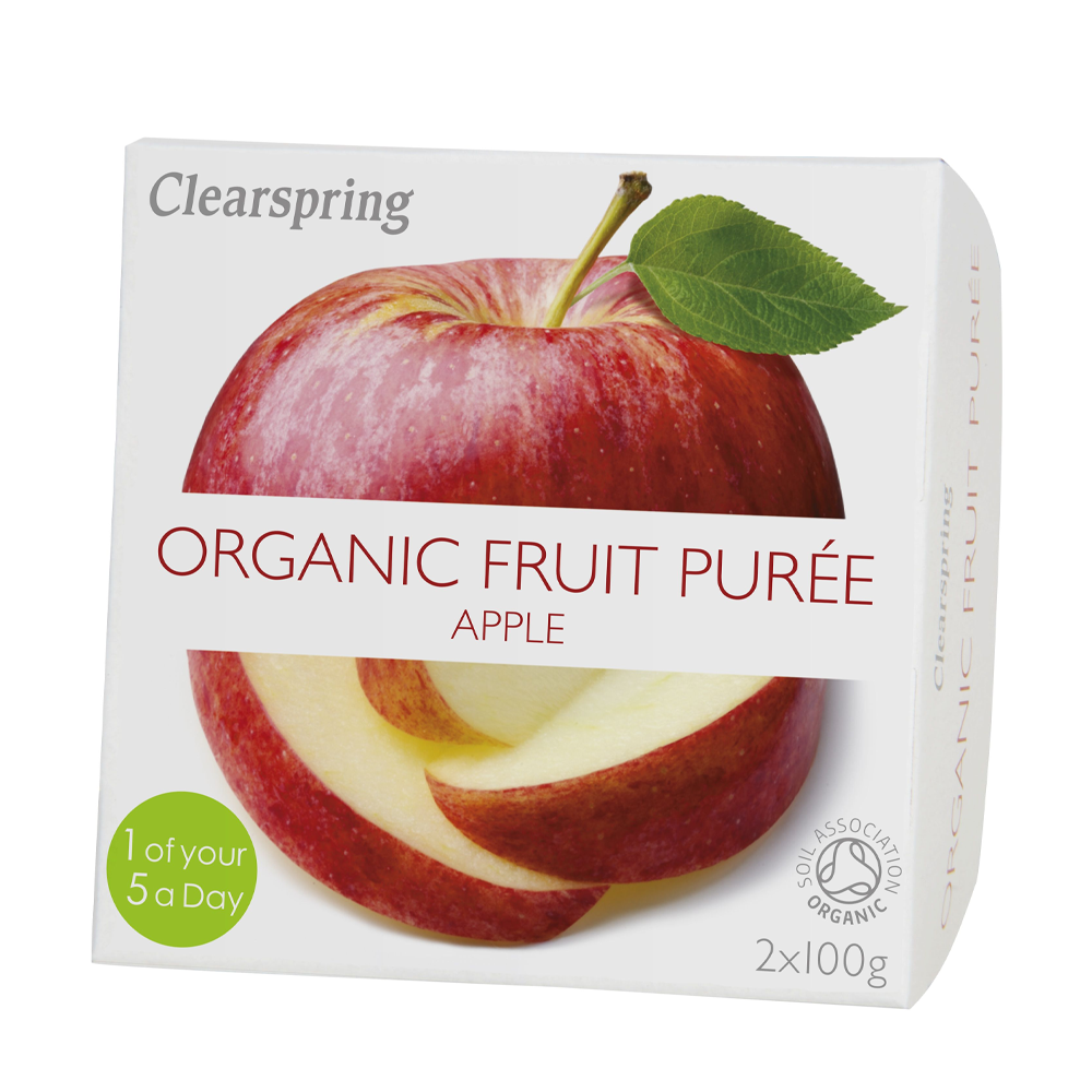 Clearspring Organic Apple Fruit Puree 2 x 100g