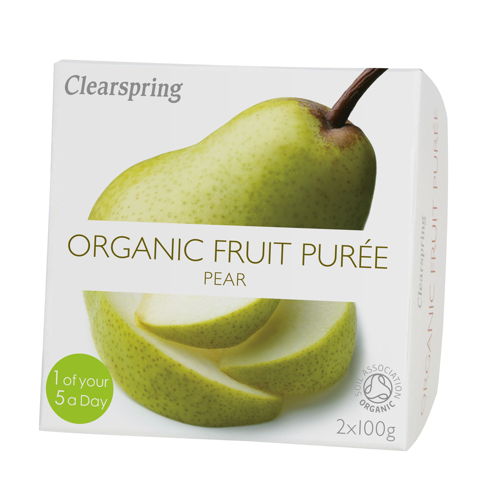 Clearspring Organic Pear Fruit Puree 2 x 100g