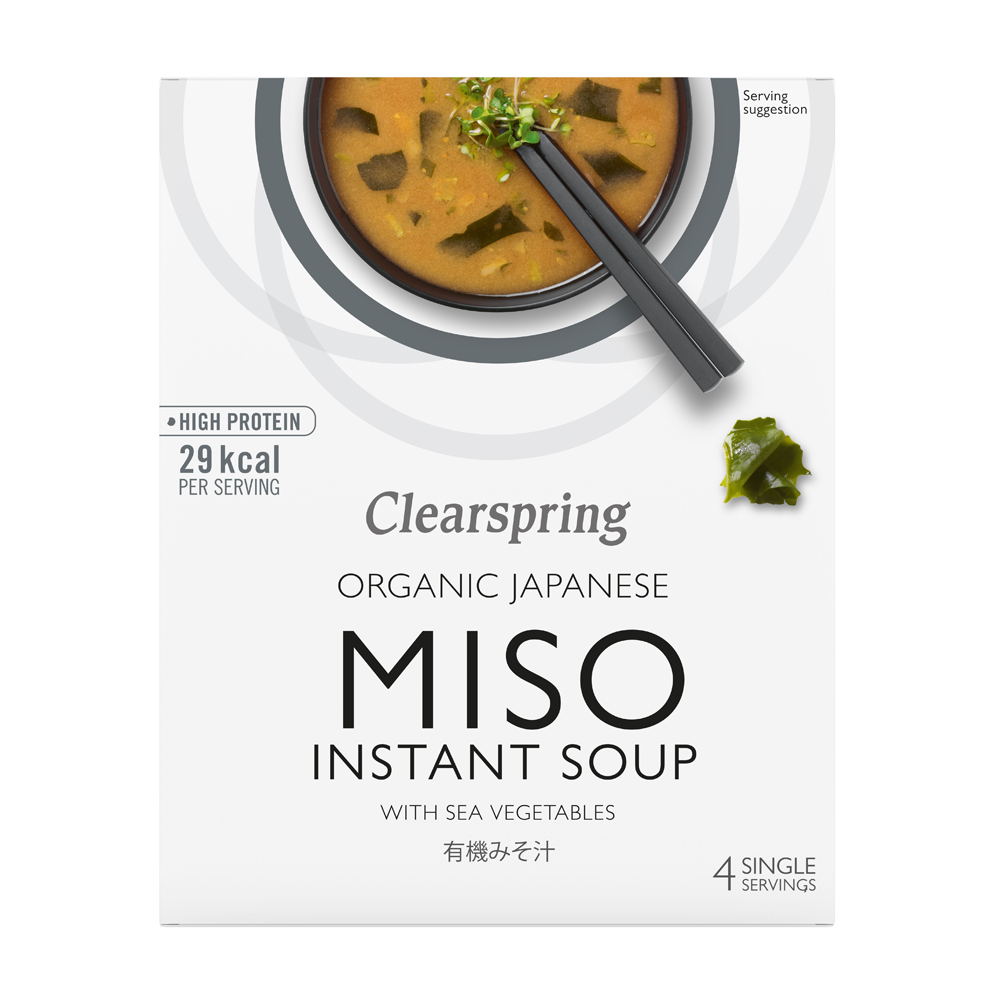 Clearspring Organic Miso Soup with Sea Vegetables 4 x 10g