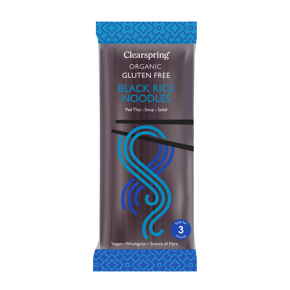 Clearspring Organic Gluten Free Black Rice Noodles 200g