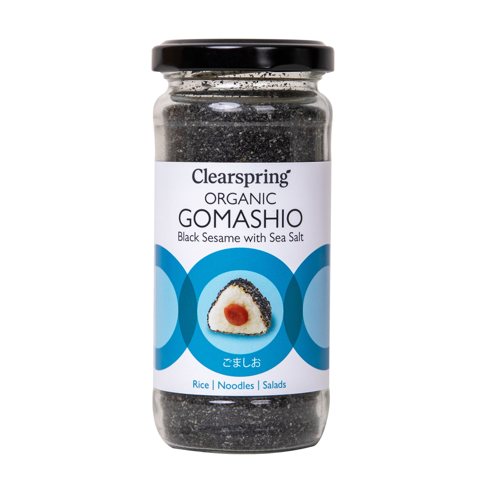 Clearspring Organic Gomashio Black Sesame with Sea Salt 100g