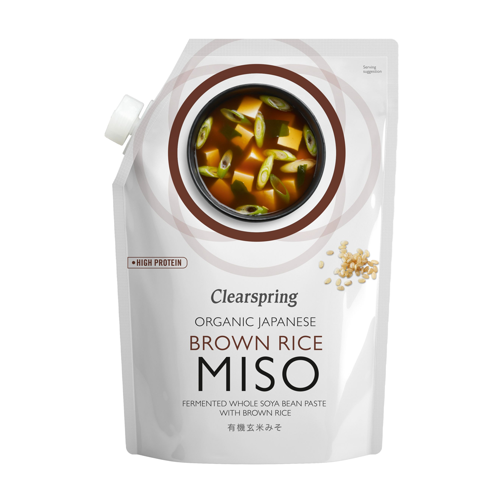 Clearspring Organic Japanese Brown Rice Miso Pouch 300g
