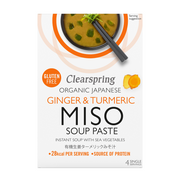 Clearspring Organic Japanese Ginger Turmeric Miso Soup Paste 4 x 15g