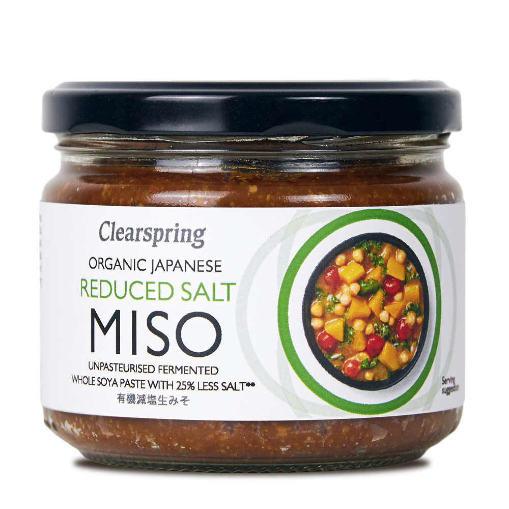 Clearspring Organic Unpasteurised Japanese Reduced Salt Miso Jar 270g