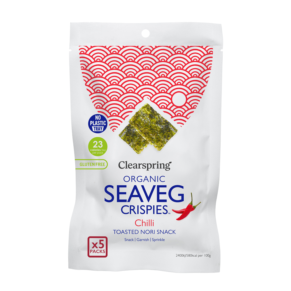 Clearspring Organic Seaveg Crispies Multipack Chilli 5 x 4g