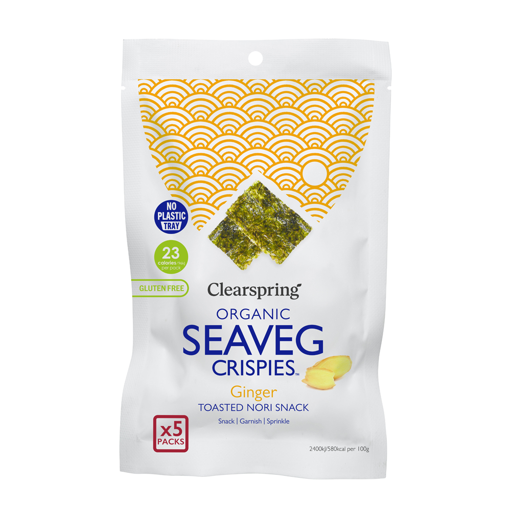 Clearspring Organic Seaveg Crispies Multipack Original 5 x 4g