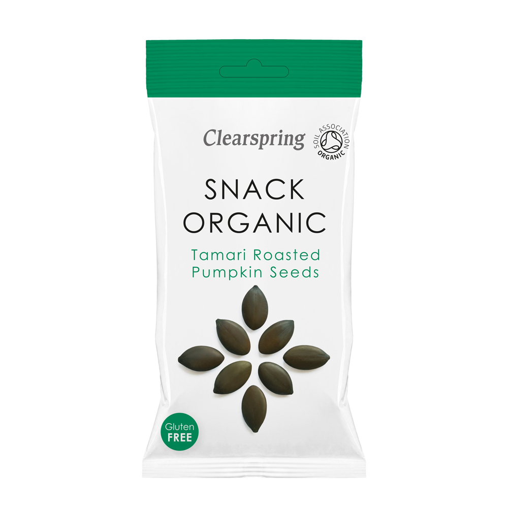 Clearspring Yaemon Tamari Roasted Snack Pumpkin Seeds 30g