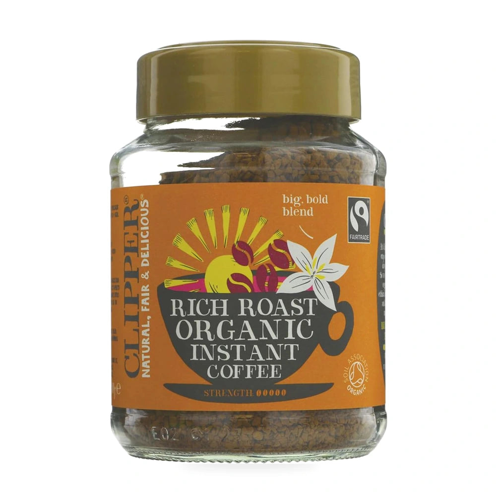Clipper Fairtrade PNG Rich Roast Single Origin Arabica Coffee 100g