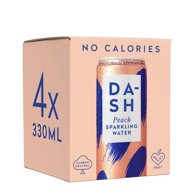 Dash Water Sparkling Peach Multipack 6 x 4x330ml