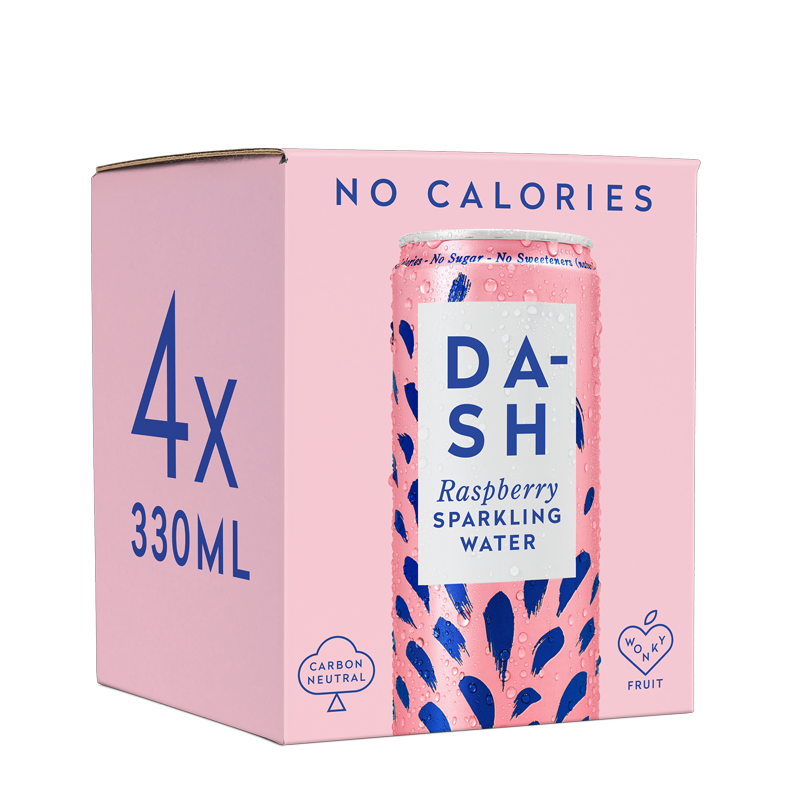 Dash Water Sparkling Raspberry Multipack 6 x 4x330ml