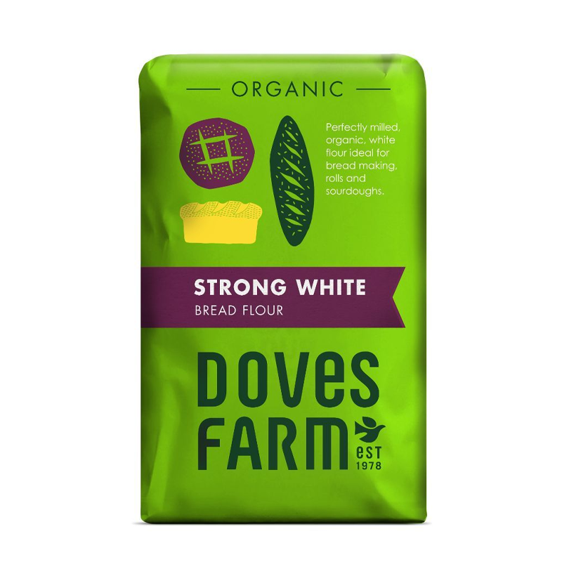 Doves Farm Organic Strong White Bread Flour 5 x 1.5kg