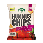 Eat Real Hummus Chips Tomato & Basil 10 x 110g