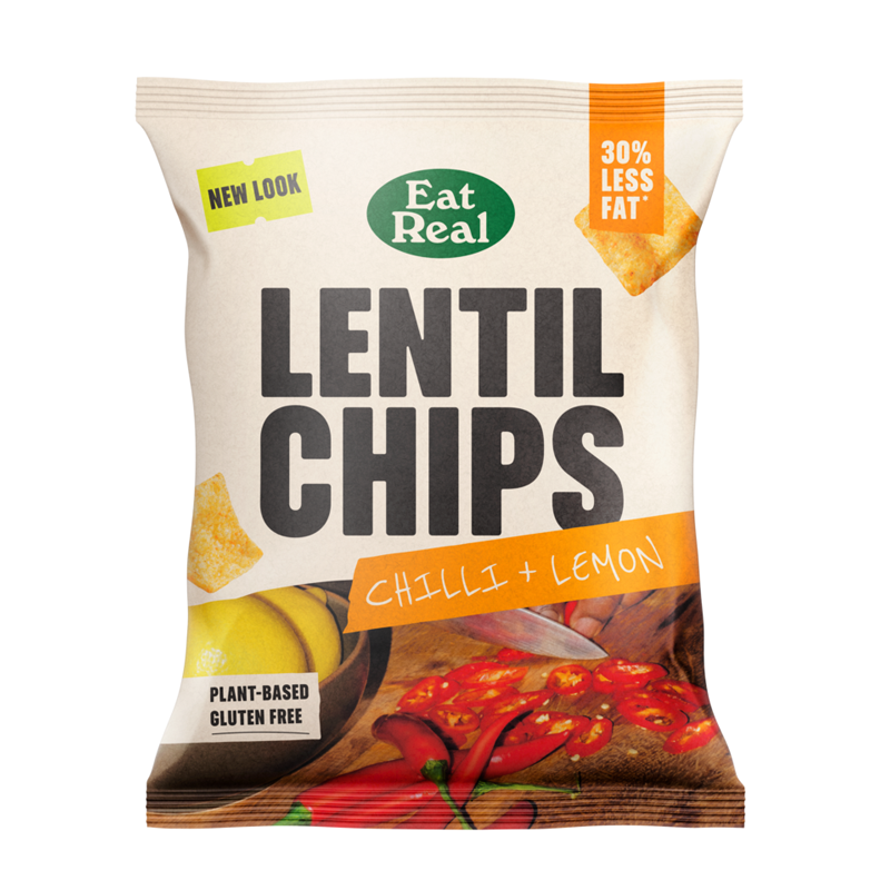 Eat Real Lentil Chips Chilli & Lemon 10 x 95g