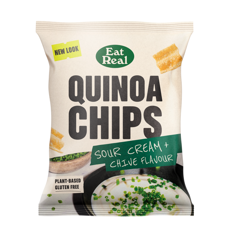 Eat Real Quinoa Chips Sour Cream & Chive 10 x 90g