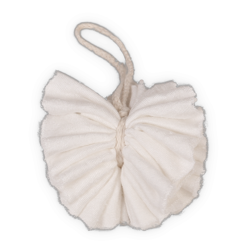 Eco Bath Bamboo Bath Pouf 1 Pieces