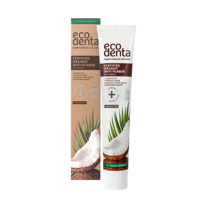 EcoDenta Organic Toothpaste Coconut Oil 75ml