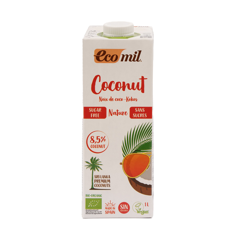 Ecomil Coconut milk sugar-free Bio (8,5% coconut) 1 Litre