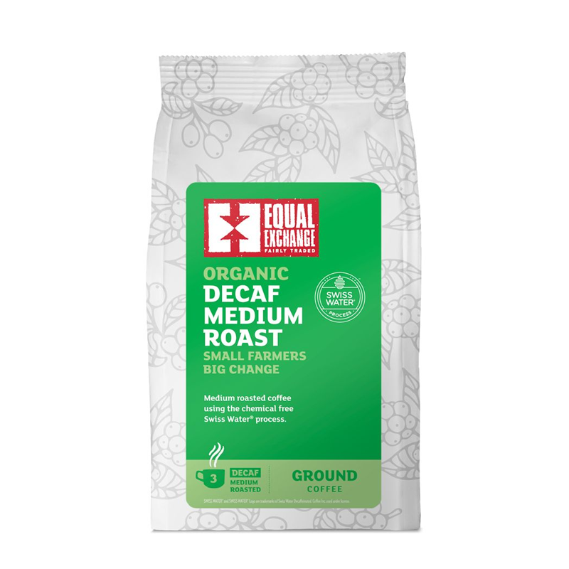 Equal Exchange Organic Medium Roast Decaf Groand Coffee 200g