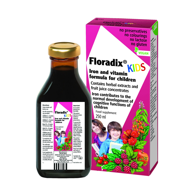 Floradix Kids Iron and Vitamin Formula 250ml