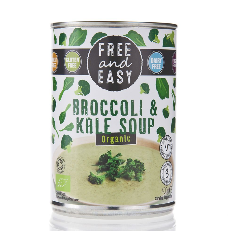 Free & Easy Organic Broccoli and Kale Soup 400g