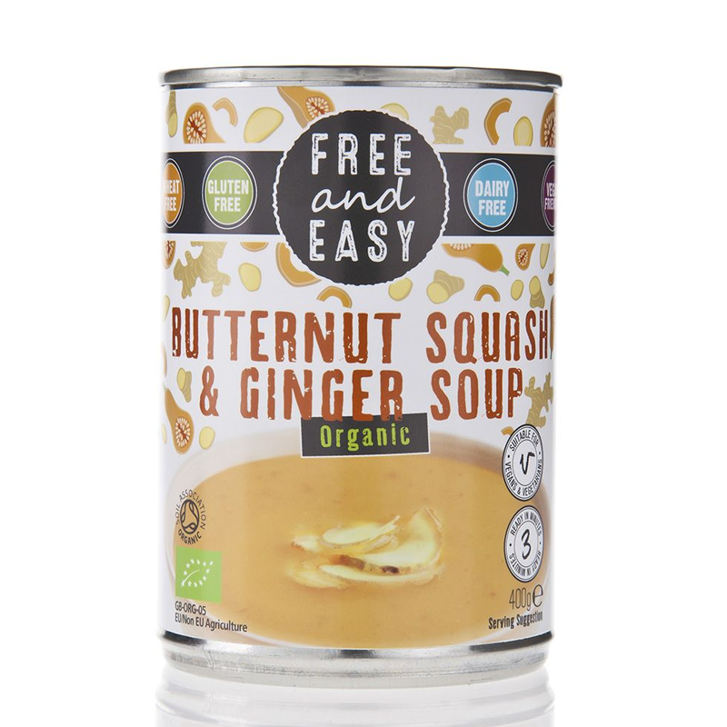 Free & Easy Organic Butternut Squash and Ginger Soup 400g
