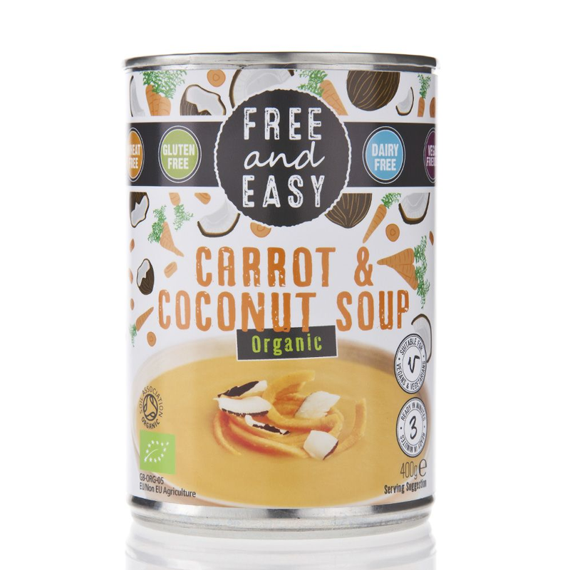 Free & Easy Organic Carrot and Coconut Soup 400g