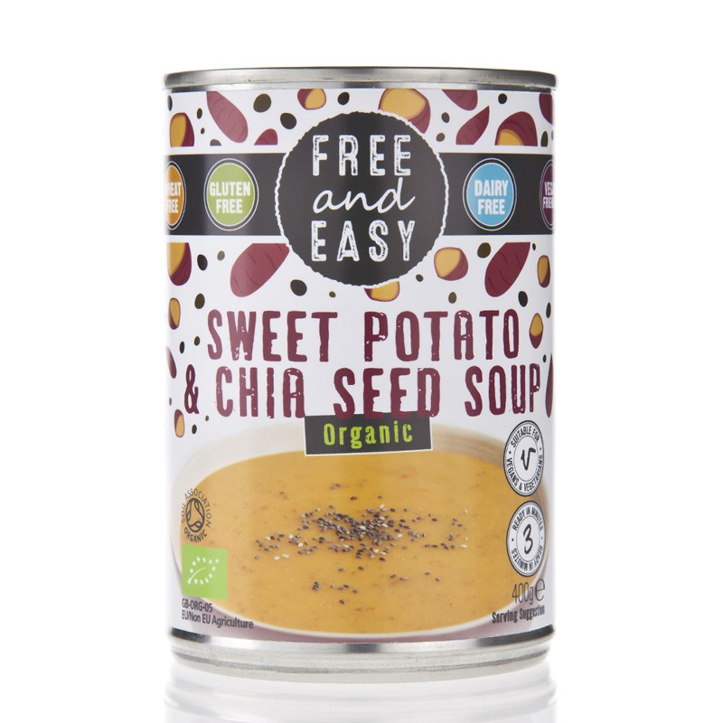 Free & Easy Organic Sweet Potato and Chia Seed Soup 400g