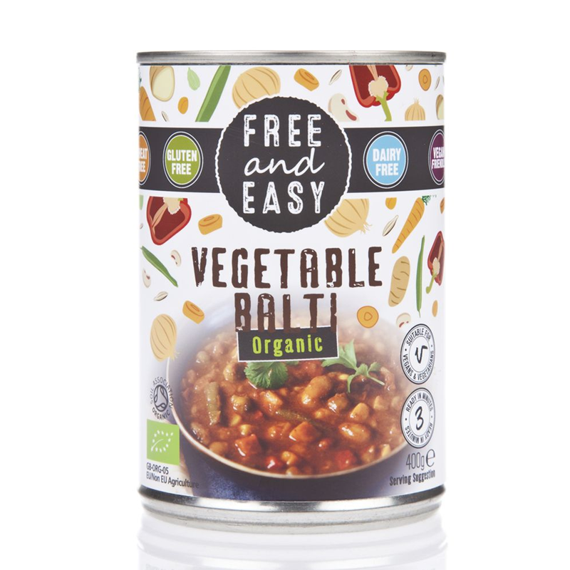Free & Easy Organic Vegetable Balti 400g
