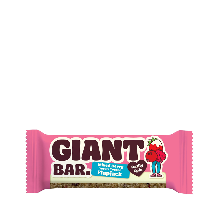 Ma Baker Giant Bar Berry Yogurt Topped Flapjack 20 x 90g