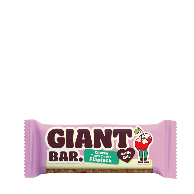 Ma Baker Giant Bar Cherry Yogurt Topped Flapjack 20 x 90g