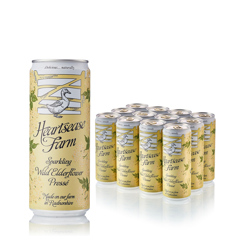 Heartsease Farm Sparkling Elderflower Water 12 x 330ml