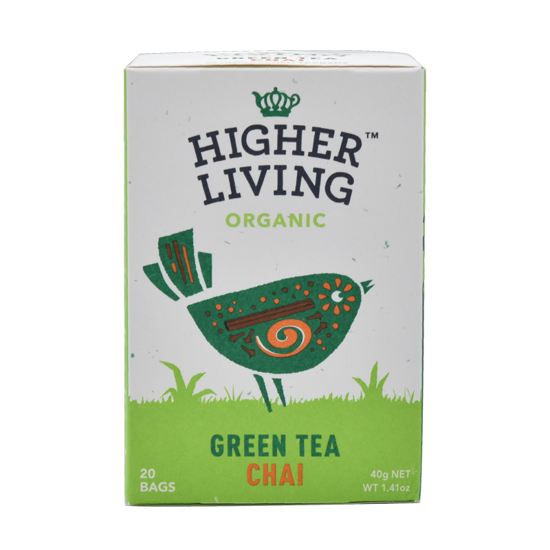 Higher Living Green Tea Chai 4 x 20g