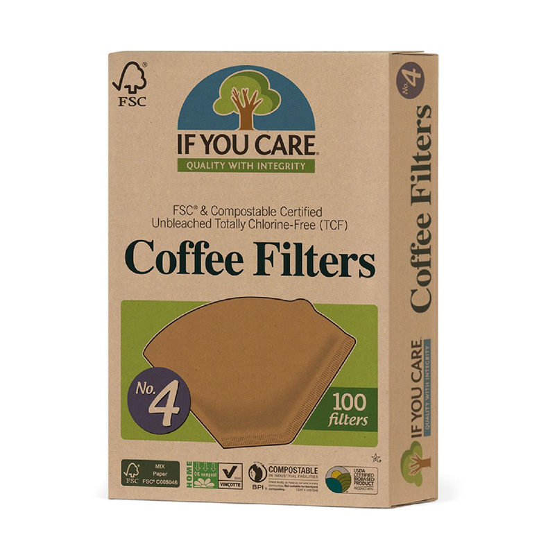 If You Care FSC Cert Unbleached Coffee Filters No.4 1 Pieces