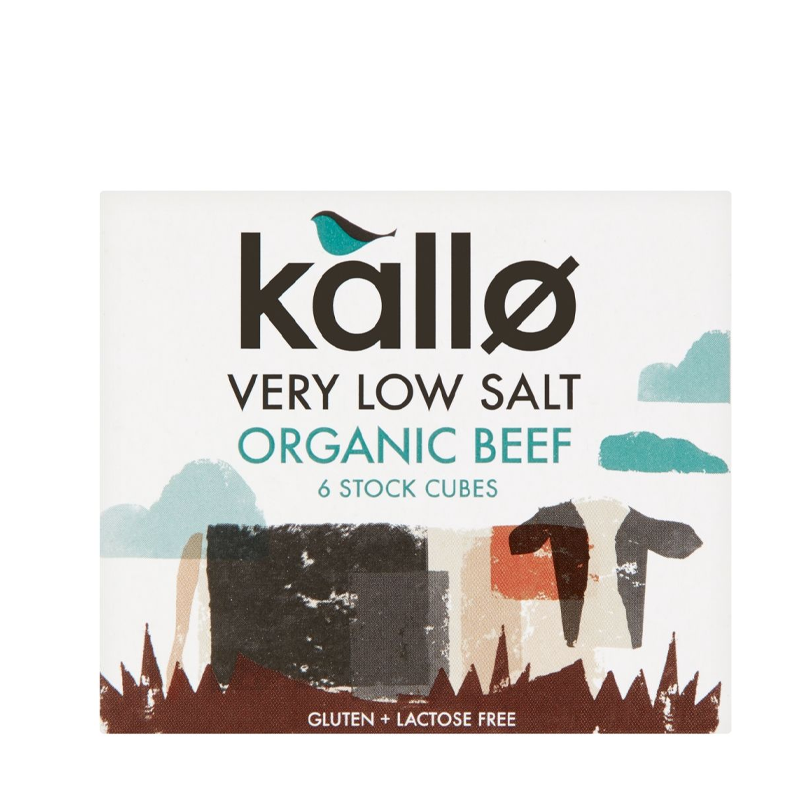 Kallo Organic Very Low Salt Beef Stock Cubes 48g