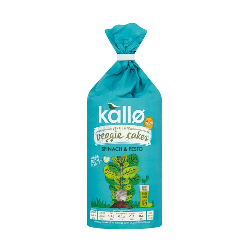 Kallo Spinach and Pesto Veggie Cakes 122g