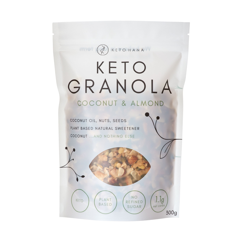 Keto Hana Vanilla & Pink Himalayan Keto Granola 300g