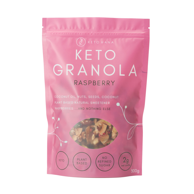 Keto Hana Raspberry Keto Granola 300g