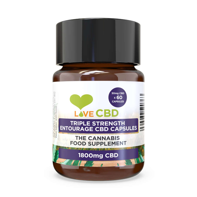 Love CBD Triple Entourage CBD  60 Capsules