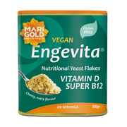 Marigold Super Engevita Vitamin D and B12 Yeast Flakes Green 6 x 100g