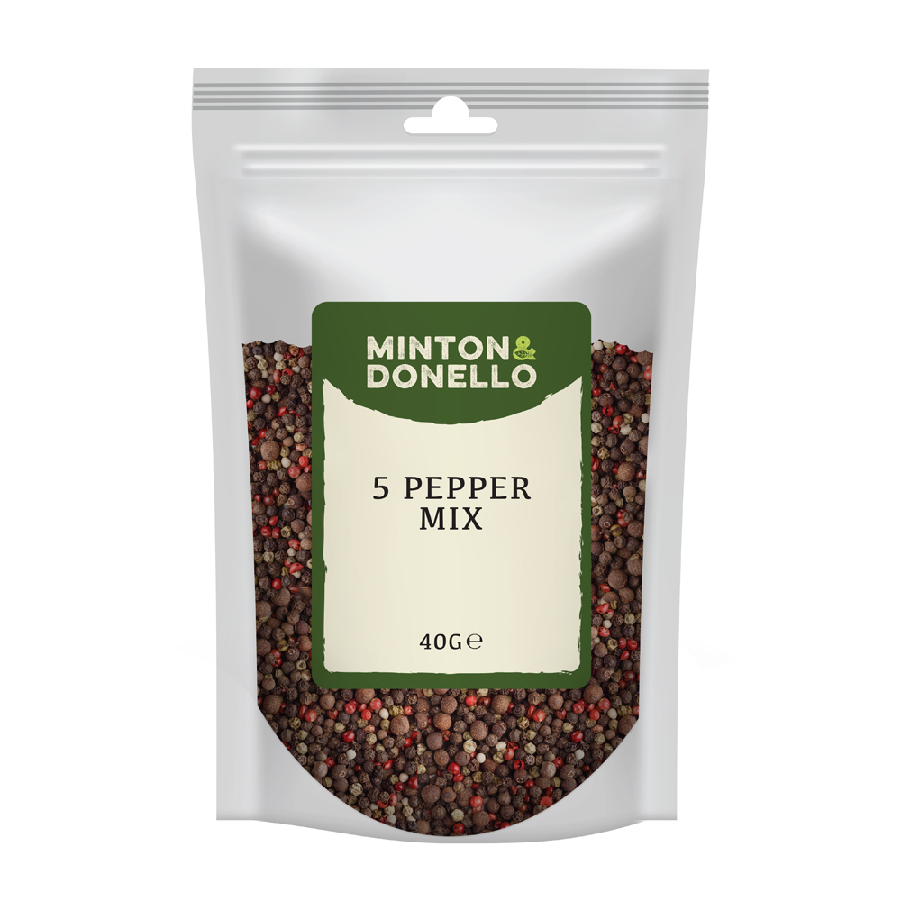 Minton & Donello 5 Pepper Mix 10 x 40g