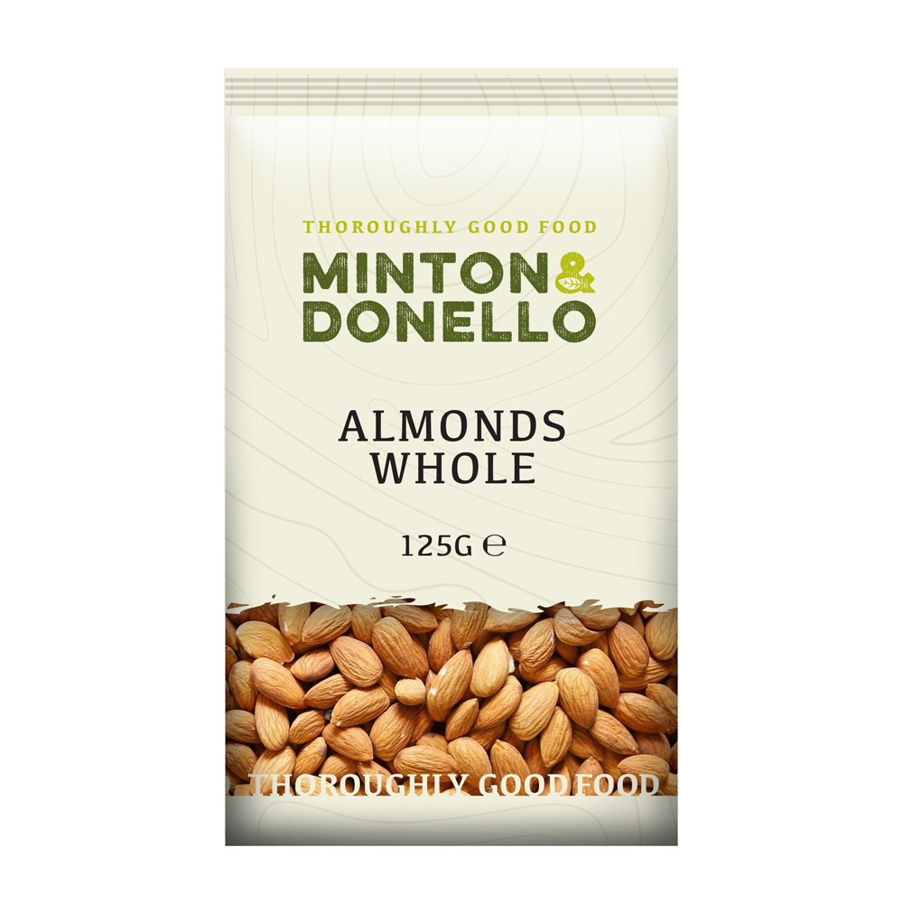 Minton & Donello Whole Almonds 6 x 125g