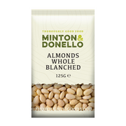 Minton & Donello Whole Blanched Almonds 6 x 125g