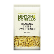 Minton & Donello Sweetened Banana Chips 6 x 250g
