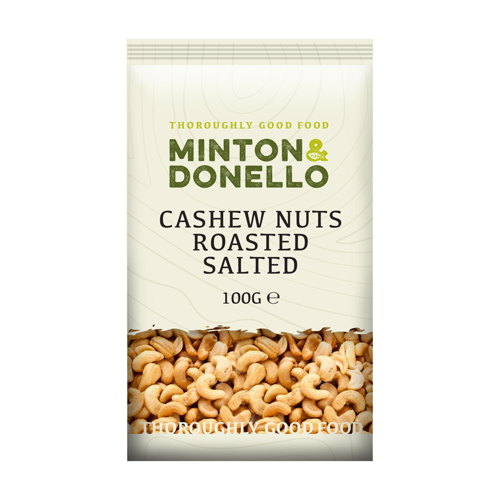 Minton & Donello Roasted & Salted Cashew Nuts 6 x 100g